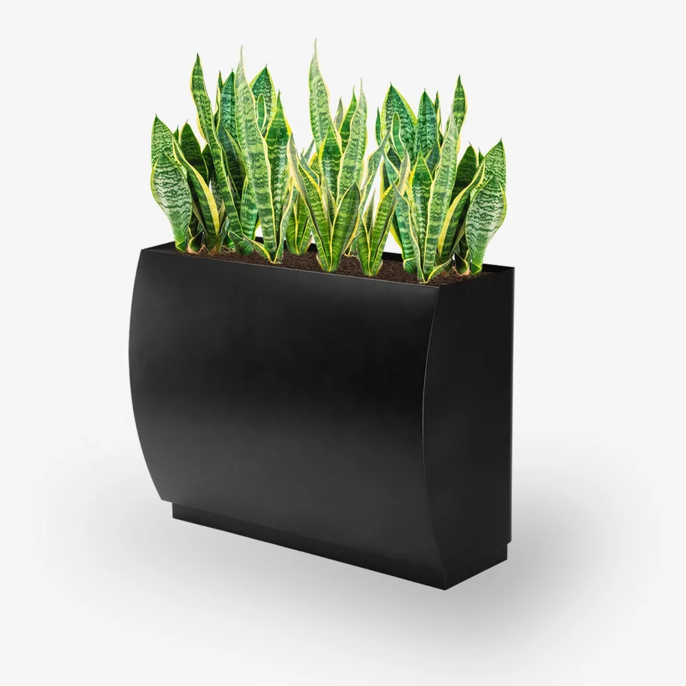 Большие наружные металлические садовые коробки под заказ, горшки для цветов