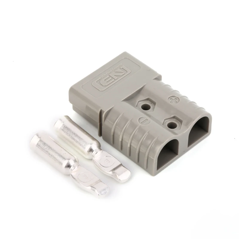 SE120 Connector 120A 2/4/6 AWG Gray Andersonstyle 2 Pin High Current Electric Power Quick Battery Connector Plug for Forklift