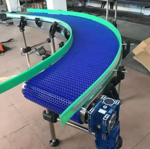 Modular Curve Mesh Belt Modular Conveyor Plastic Chain Plate Production ...