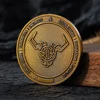 pièce de monnaie avec logo en relief