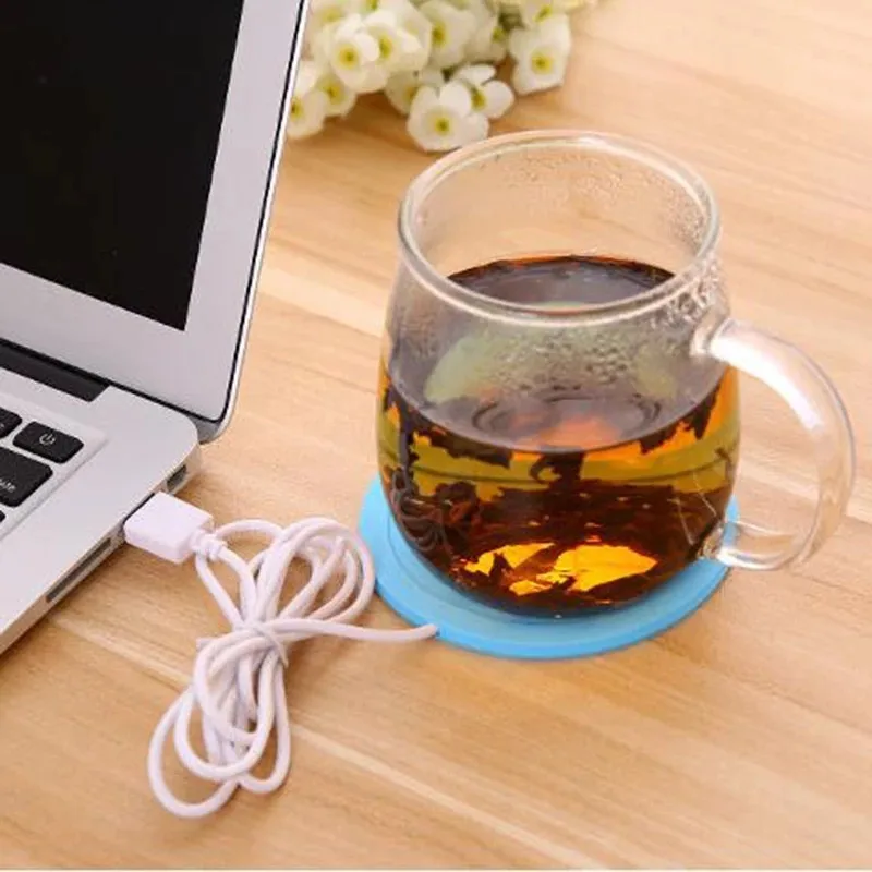 3pcs Mug Warmer Mat Cartoon Silicone Usb Beverage Warmers Pad