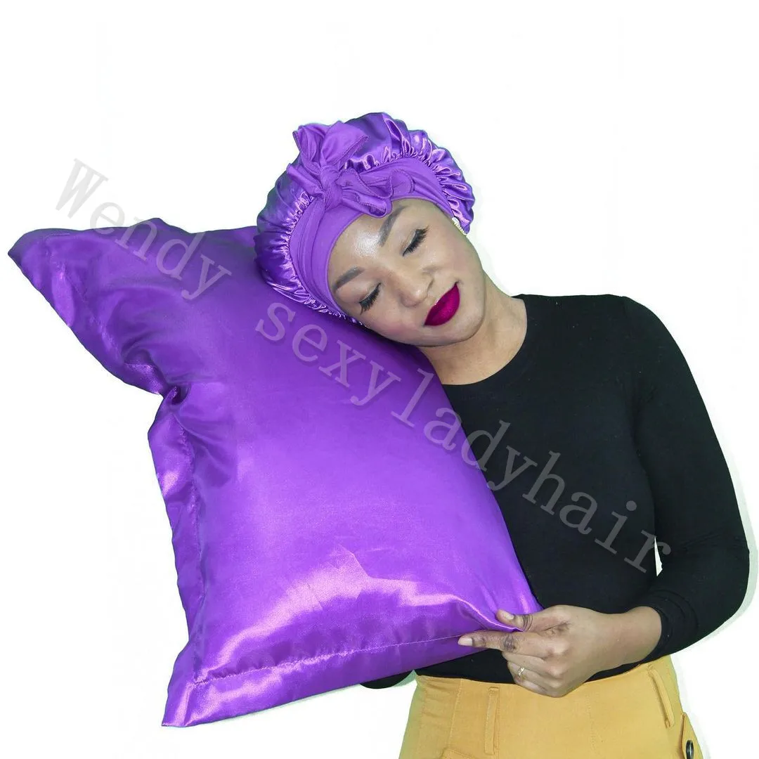 Wy1 Comfortable Silk Sleep Set Custom Silk Pillow Case Eye Mask 100