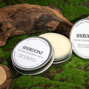 Private Label Natural Vegan Deodorant Balm Grass-Fed Tallow Anti Odor Sweat Moisture Absorption Refreshing Body Underarm Armpits