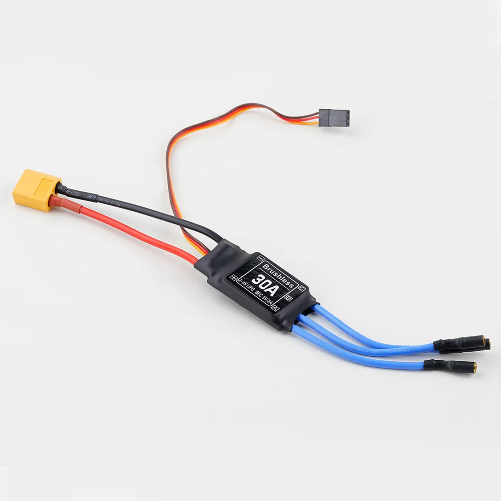 Cheap 30A Brushless ESC 2-4S Electronic Speed Controller XT60 Plug With 5V 2A BEC 3.5MM Banana Head