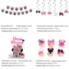 Ensemble de décoration (Bannière + Spirales + Décoration de gâteau + Décorations de cupcakes)