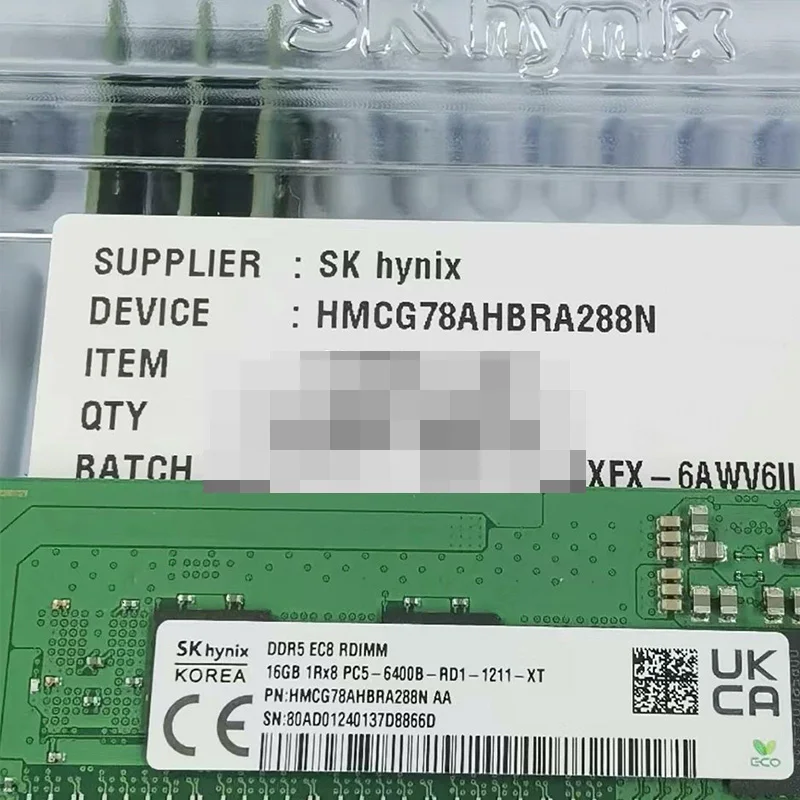 SK Hynix New Stock High Quality Server Workstation DDR5 16GB ECC