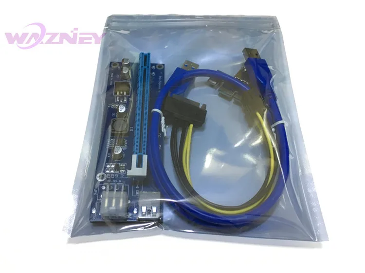 006c PCI-E 1X〜16X LEDライザーカード、PCI Express PCIeライザー