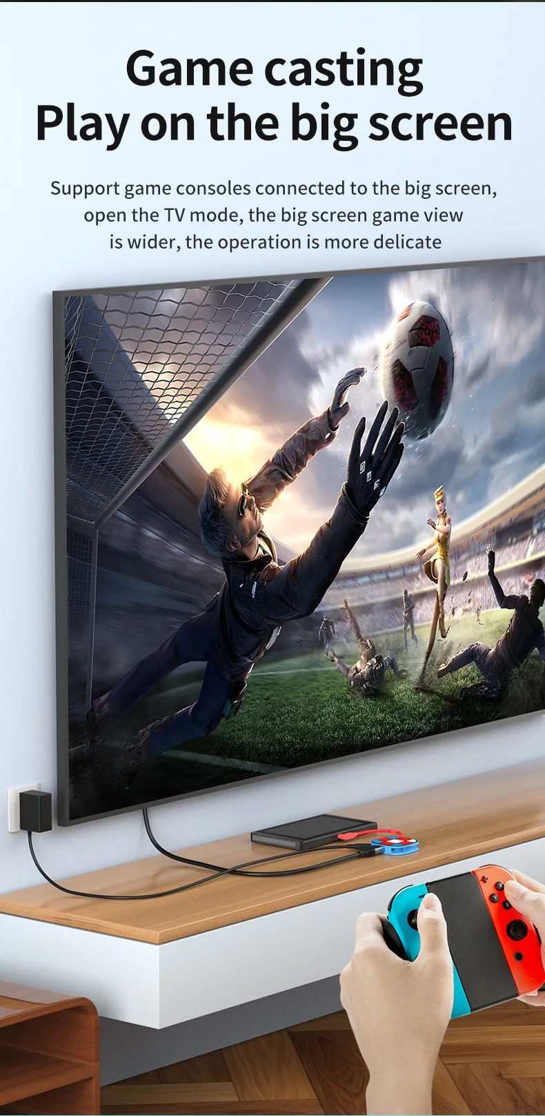 Switch 2 USB Hub HDTV 4k60hz Pd 100w Type c Docking Station for NS Switch 2 3 in 1 USB C HUB