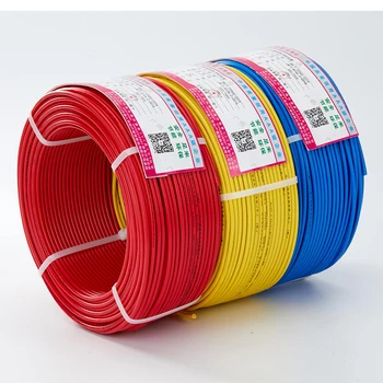 1.5mm 2.5mm 4mm 6mm 10mm 16mm 25mm BV BVR Electrical Wire 450 750V PVC House Wiring Flexible Electrical Cable Roll