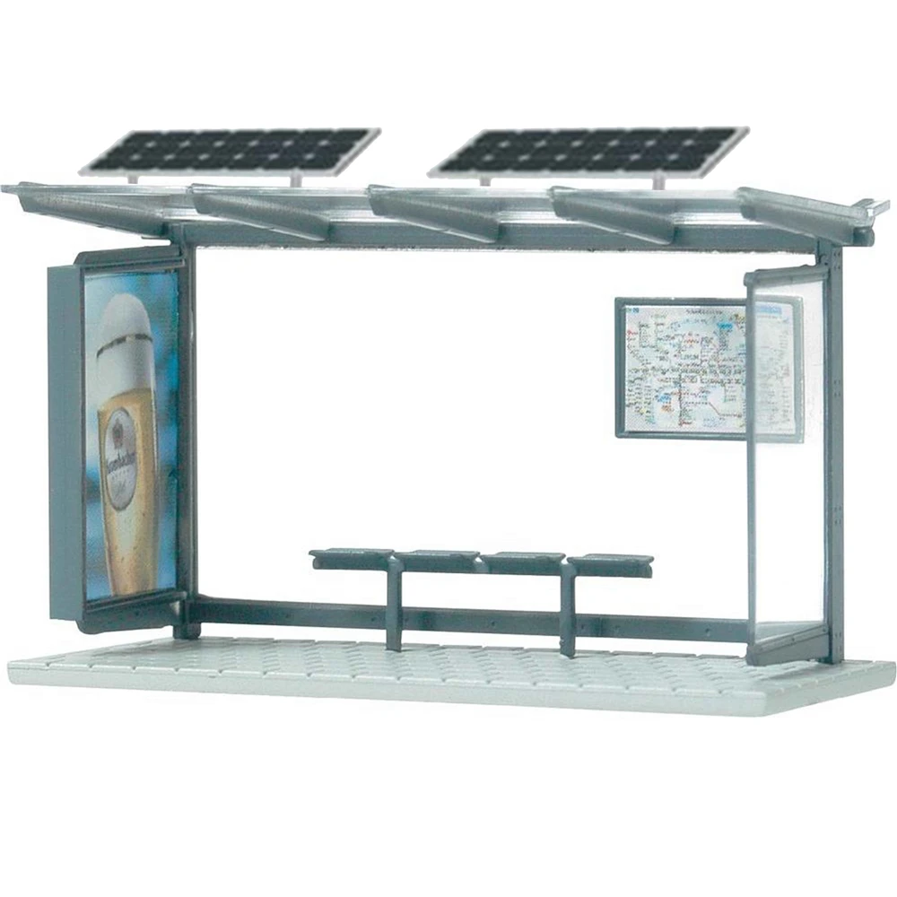 Customized Outdoor Advertising Solar Bus Stop Shelter