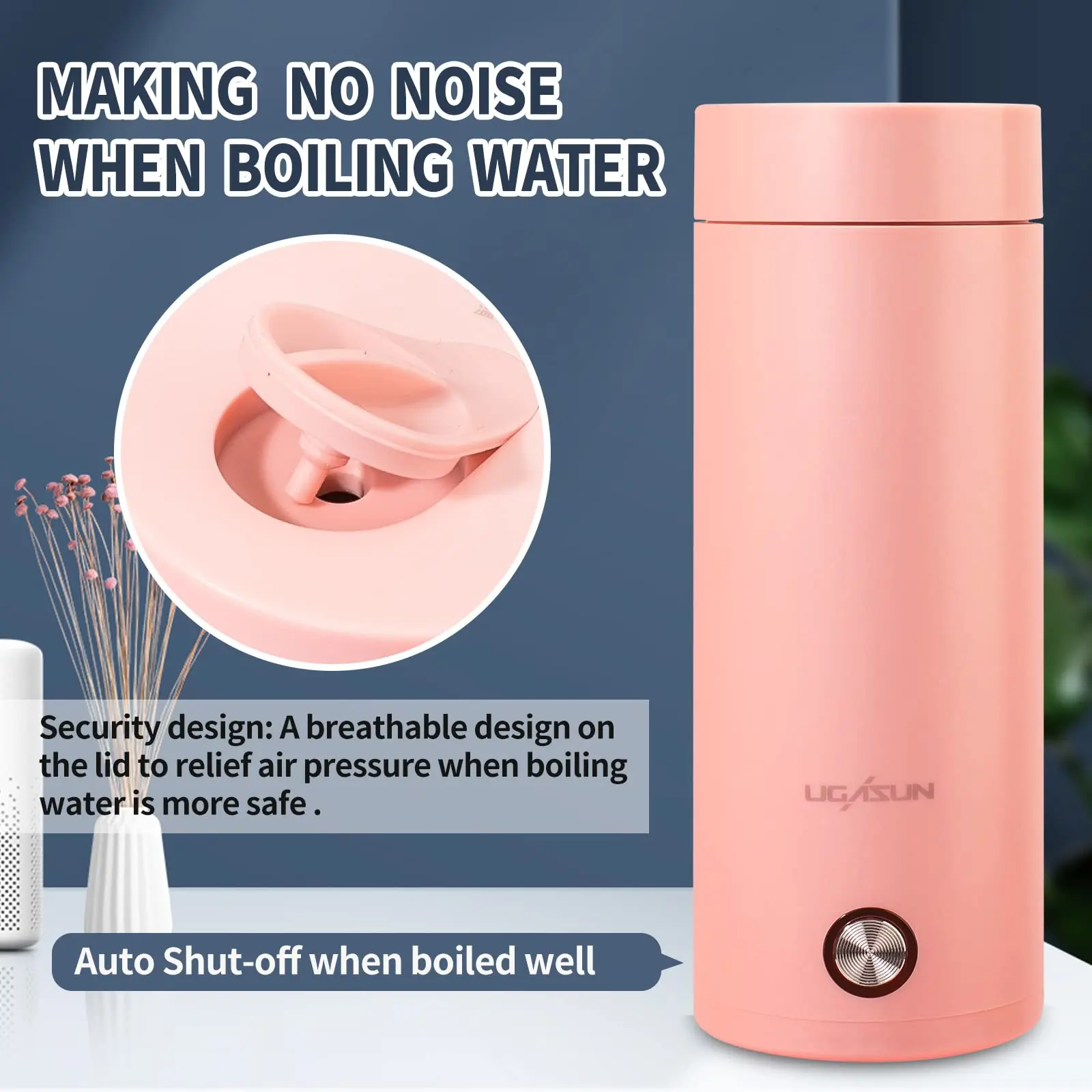 Portable Tea Maker 400ml Electric Kettle with Keep Warm