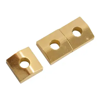 Custom made CNC Machined Brass Nut Clamping Block for guitar Tremolo