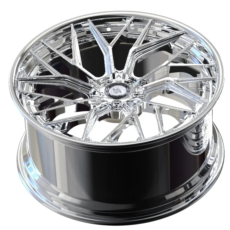 XINLAI Racing Car Wheel Hot Sale 2-Piece Forged Brushed Polished 5x120 5x112 5x114.3 18-22 Inch New Condition MOQ 4 Pieces - Image 4