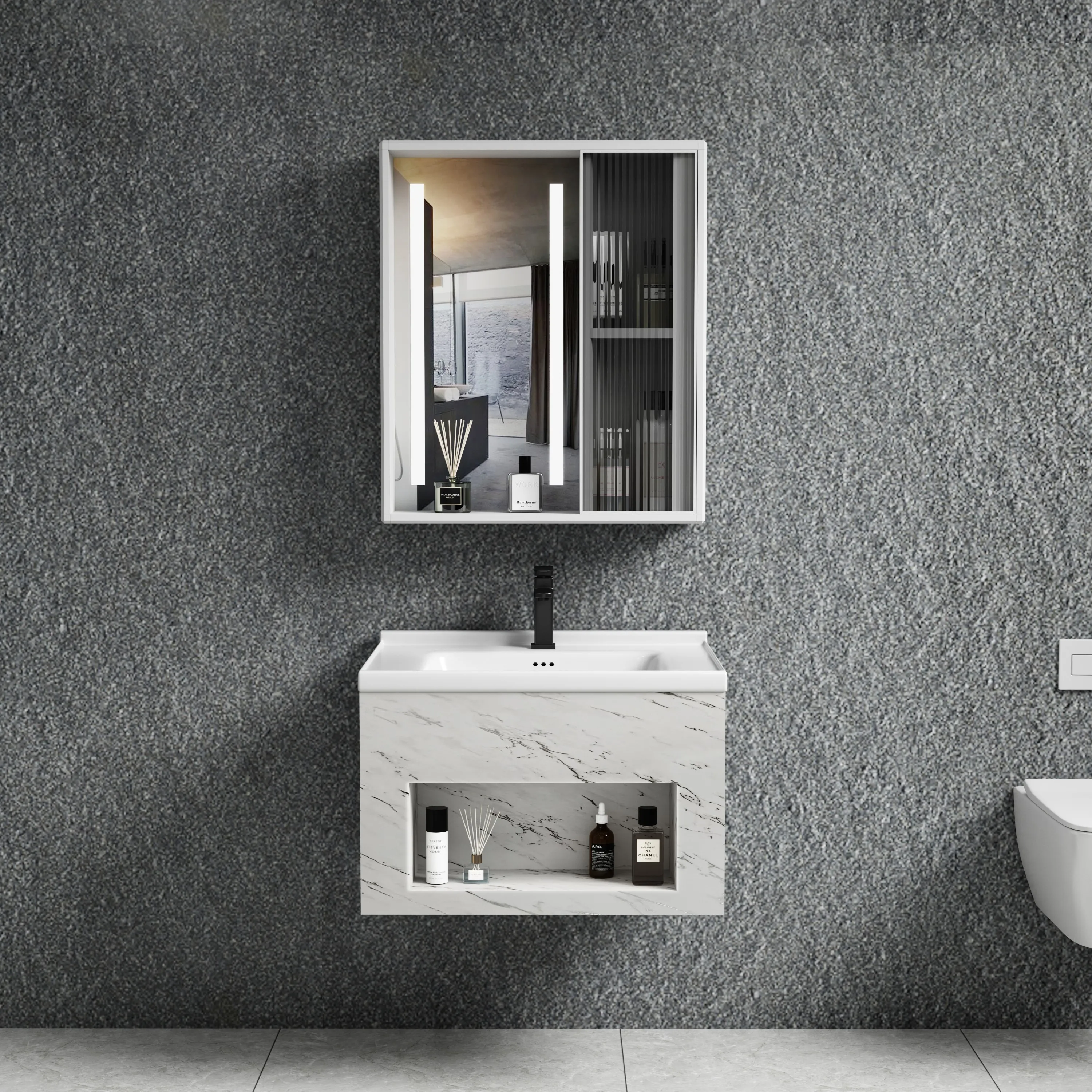 2024 New Design Countertop Vanity Storage Bathroom Cabinet For Sale ...