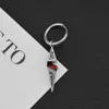 E042-Red1 (there are ear holes earring)