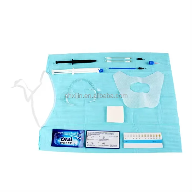 Blanchiment Dentaire Dual Barrier 44% 35% 6 Peroxide Gels Gingival Gel White Dental Professional Teeth Whitening Kit For Clinic