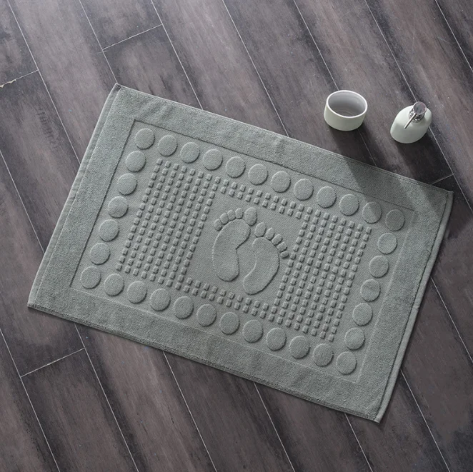 Custom Bathroom Floor Towel Bath Mat Cotton