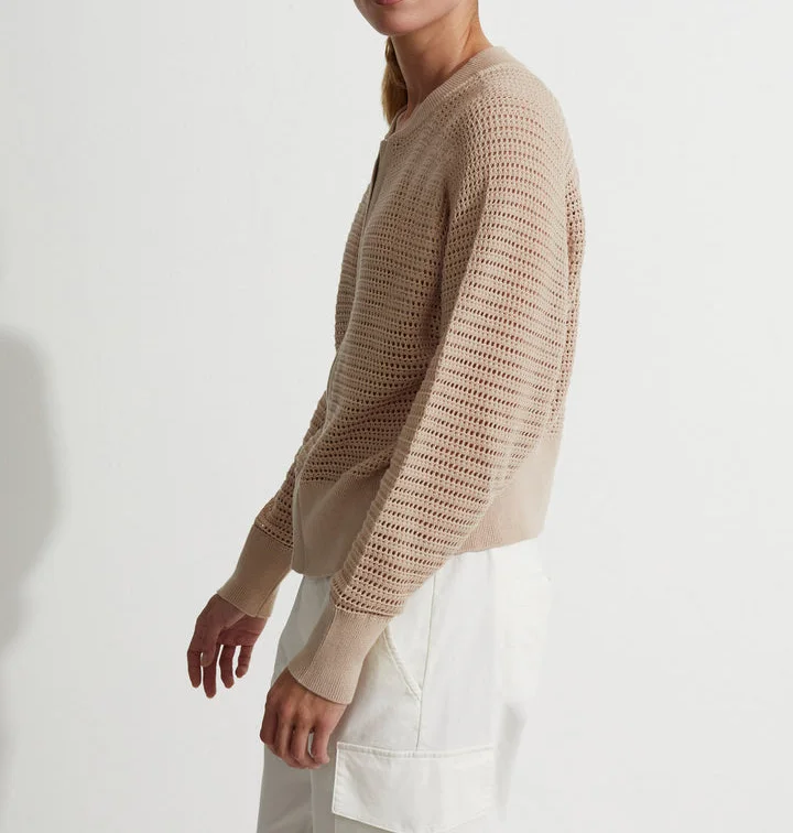 Stylish Full-Zip Knit Cardigan for Summer Anti-Shrink Quick Dry