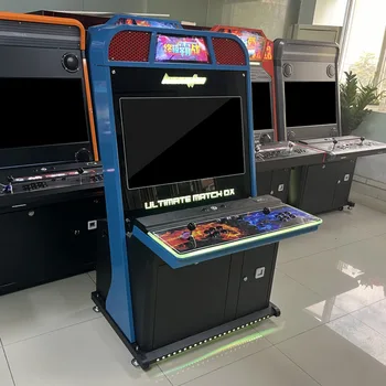 32-Inch Commercial Retro Arcade Machine Large LCD Street Fighter Game Coin Operated Iron Material Spanish Language