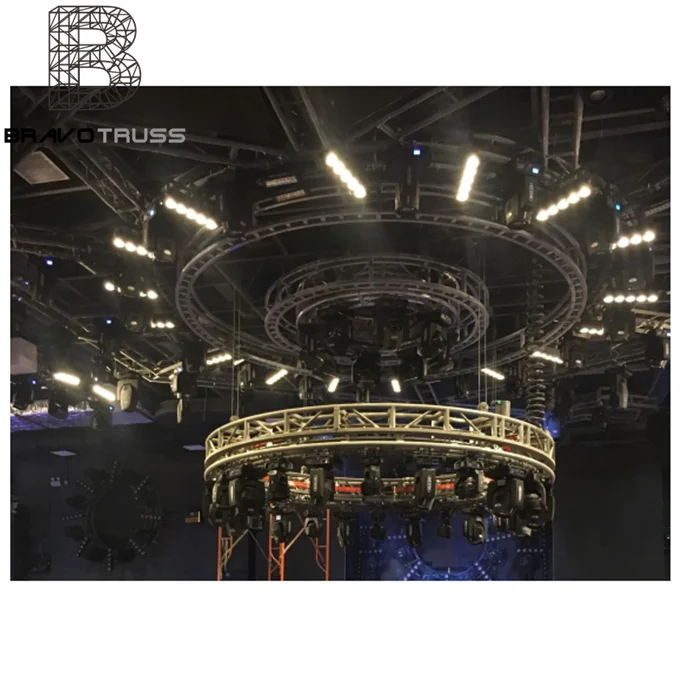 Fashion Show Circus Stage Truss Equipment Runway Mini Rotating Circular Roof Truss Lighting Truss