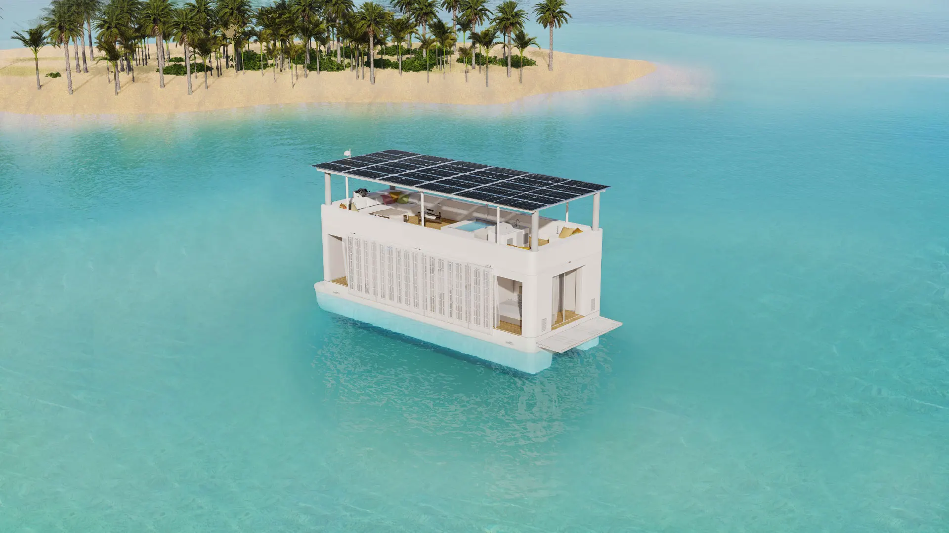 Luxury Floating Hotel Prefabricated Villa Prefab Houses Mobile House