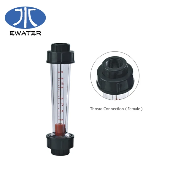 LZS-20 Digital LCD Flowmeter Plastic Oval Gear Meter for Water Gas Oil Liquid Air Thread Connection OEM Customizable