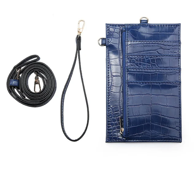 zipper lanyard wallet