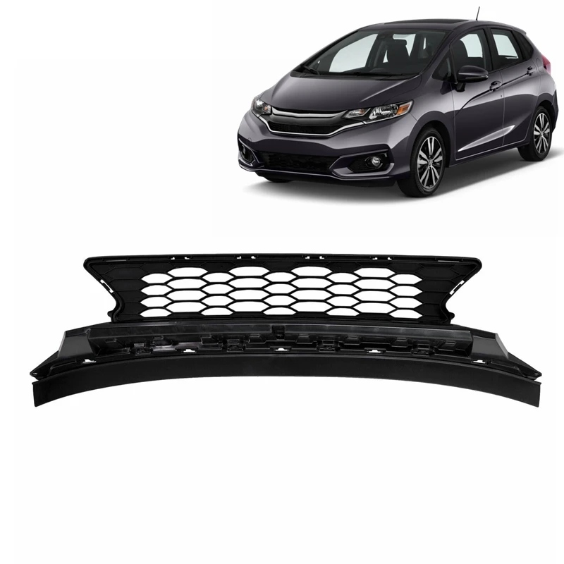 OEM replacement new wholesale auto parts front bumper face bar lower grille for Honda Fit 2018 2019 2020