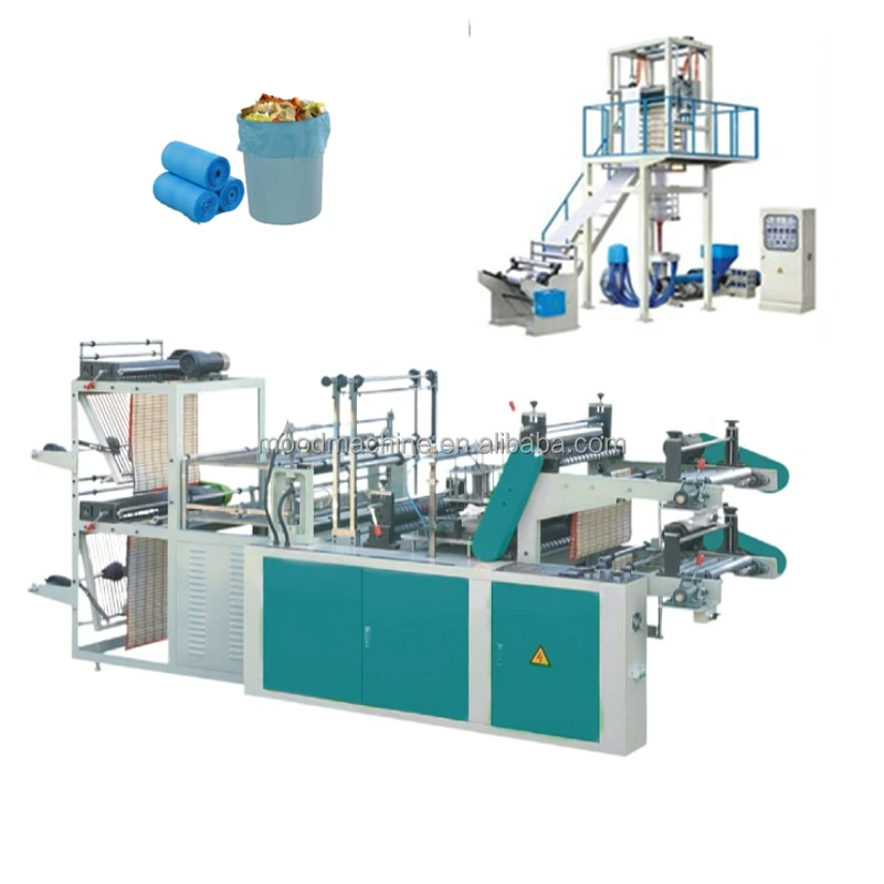 Continuous Plastic Rolling Garbage Bag Making Machine/poly Roll Garbage
