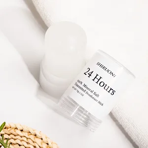 OEM ODM Vegan Body Mineral Salt Alum Crystal Deodorant Stick Anti-Sweat Refreshing Whitening Underarm Odor Eliminate Skincare