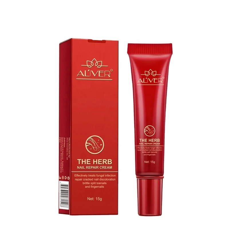 ALIVER Hand Foot Nails Protector Strengthener Cream Anti Fungus Treatment Herb Nail Repair Cream