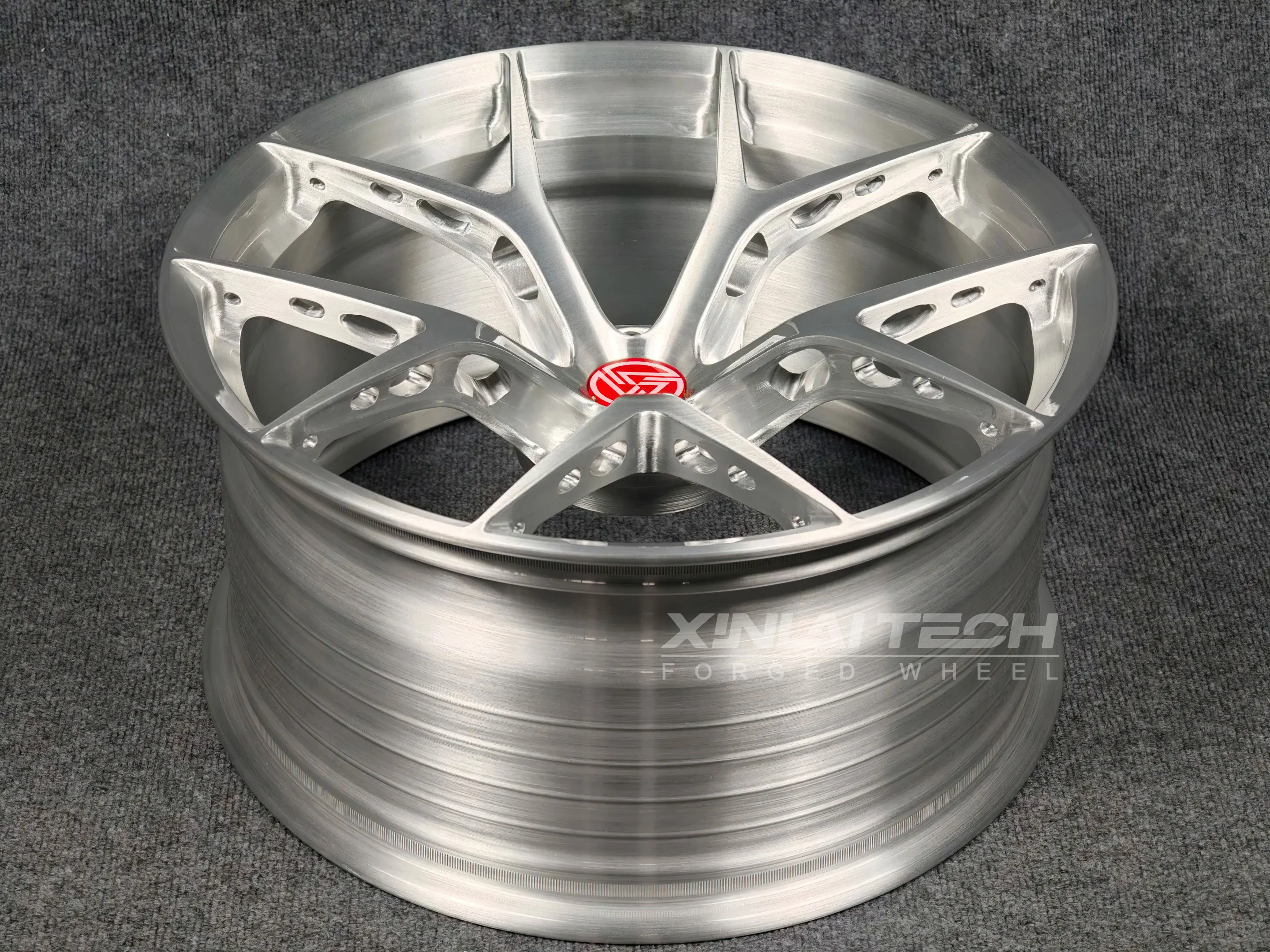 XL Silver Brushed Custom 1 Piece Forged Wheels 5x112 5x114.3 5x120 Deep Concave Wheels 17 18 19 20 21 22 Inch Car Alloy Rims - Image 5