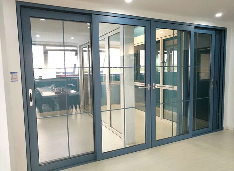 Minglei New Design Sliding Glass Door Aluminum Tempered Exterior Sliding Doors supplier