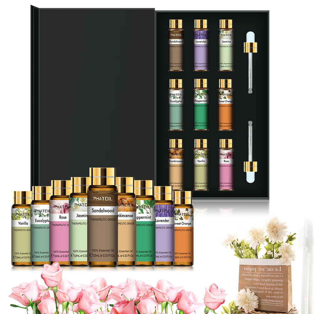 Essential Oil Gift Set 10/12/15 Pcs Pure Essential Oil Perfume
