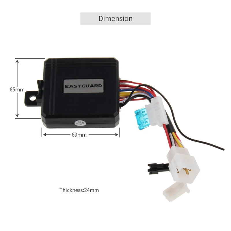 Scooter Alarm with Microwave Sensor Remote Engine Start Stop 2 Way Motorcycle Alarm System
