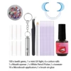 Kit de pierres à facettes bleues pour dents - 100 pièces