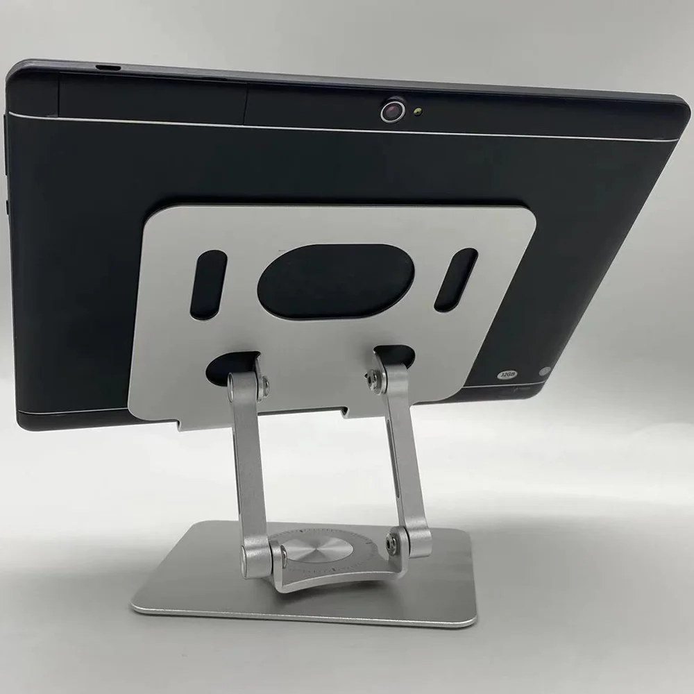 Подставка-подставка для планшетных ПК на заказ с 360 вращающимся держателем для телефона, настраиваемый складной держатель для стола из сплава, регулируемый по высоте держатель стола