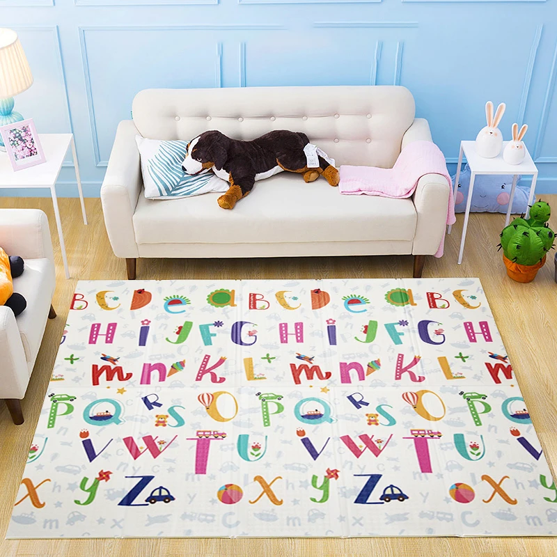 
 Игровые коврики Doubleside, детский коврик для ползания, складной детский игровой коврик  