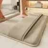 Tapis de bain en mousse à mémoire de forme - Version améliorée avec envers en riz corail