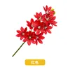 10 orquídeas Cymbidium, rojo brillante