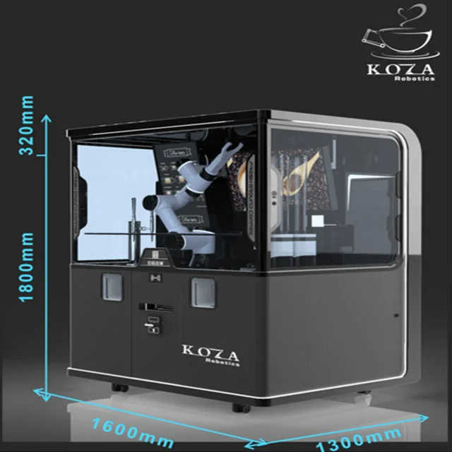 KOZA Well Designed Vending Machine Smart Commercial Unmanned Coffee Milk Tea Robot