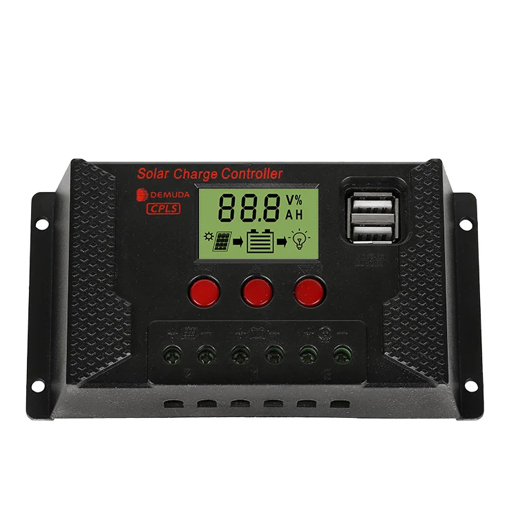 DEMUDA PWM Solar Panel Charge Controller 10a 20a 30a 40a 50a 60a 12v 24v Pwm Solar Battery Pump Controllers for PV Module System