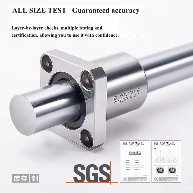 Smooth CNC LMK16UU Square Flange Linear Ball Bearing LMK16 UU LMK 16 UU LMK16AUU Bearing LMK16UU
