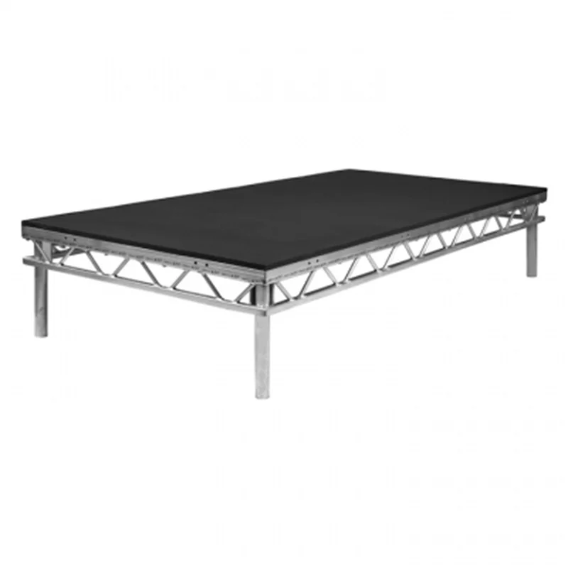 Topfinger 2024 good price Customized aluminum portable concert stage platform outdoor concert podium black scene stage