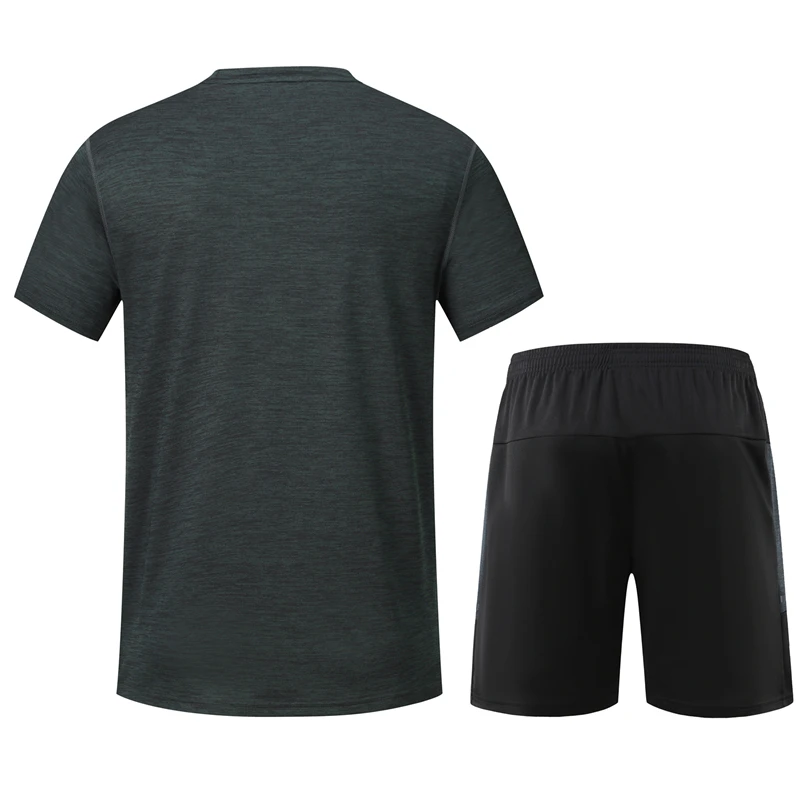 Custom Your Logo  2025 Men Short Sets Two Piece  Set Joggers Running Workout Summer Men Shorts and Shirt Set Man Sports Wear