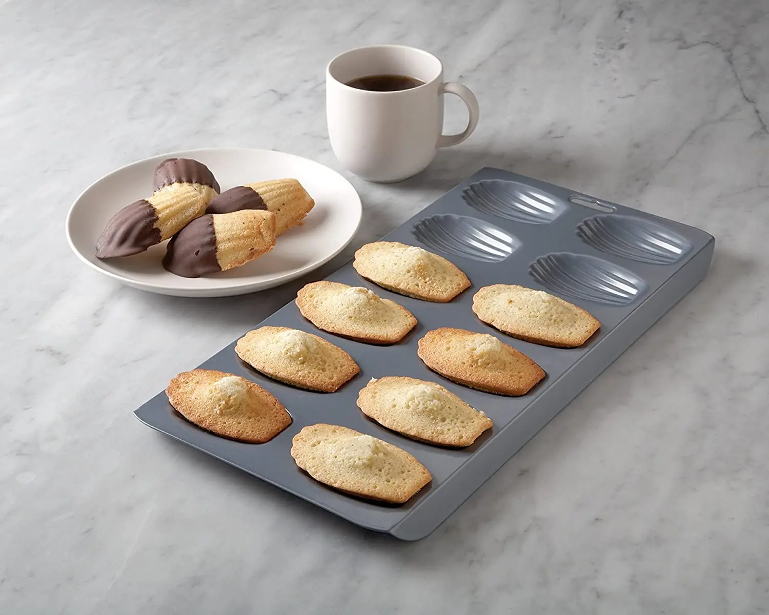 Nonstick Madeleine Pan 12cavity Heavy Duty Madeleine Cookies Trays For