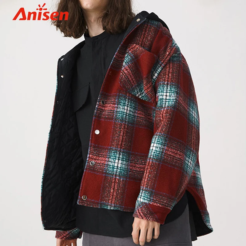 windbreaker flannel jacket