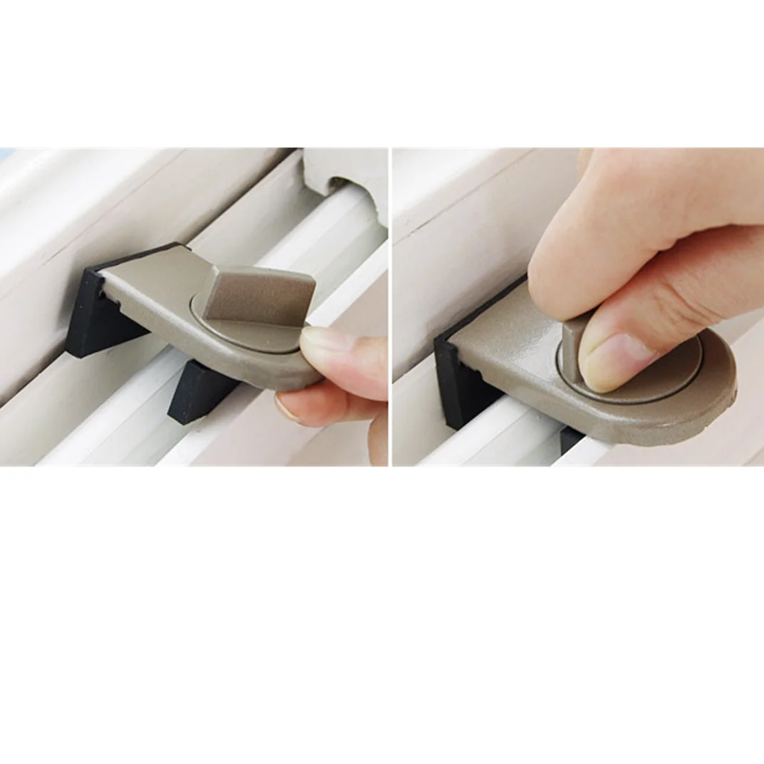 2022 New Sliding Sash Stopper Window Safety Lock For Aluminum Alloy Door Frame Locks