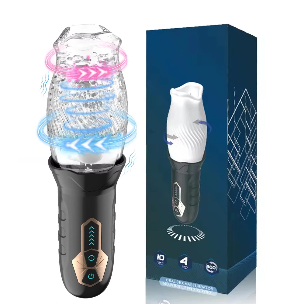 3000 Rotating Vibrator Masturbator Cup Men's Sex Toys for Penis Glans  Massage Premium Male Masturbator Sex Toy