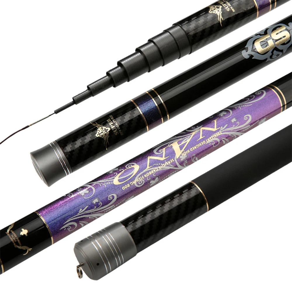 Freshwater High Carbon Fiber Fishing Pole Telescopic Rod 8m 9m 10m 11m 12m  13m 14m 15m 16m Fishing Hand Pole for Stream Lake| Alibaba.com